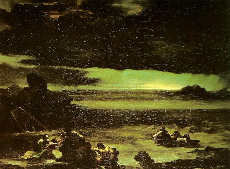 charles billoin scene de deluge Spain oil painting art